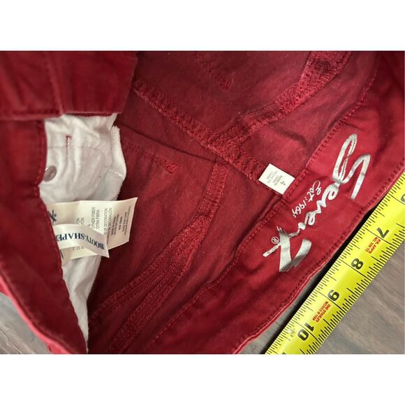 7 For All Mankind High-Rise Ankle Skinny Jeans in Bril Red, Sz 4, MSRP $179 - Picture 5 of 12